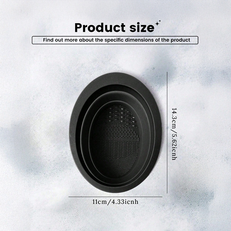 Collapsible Eco-friendly Silicone Beauty Bowl Convenient Face and Makeup Brush Cleaner Tool