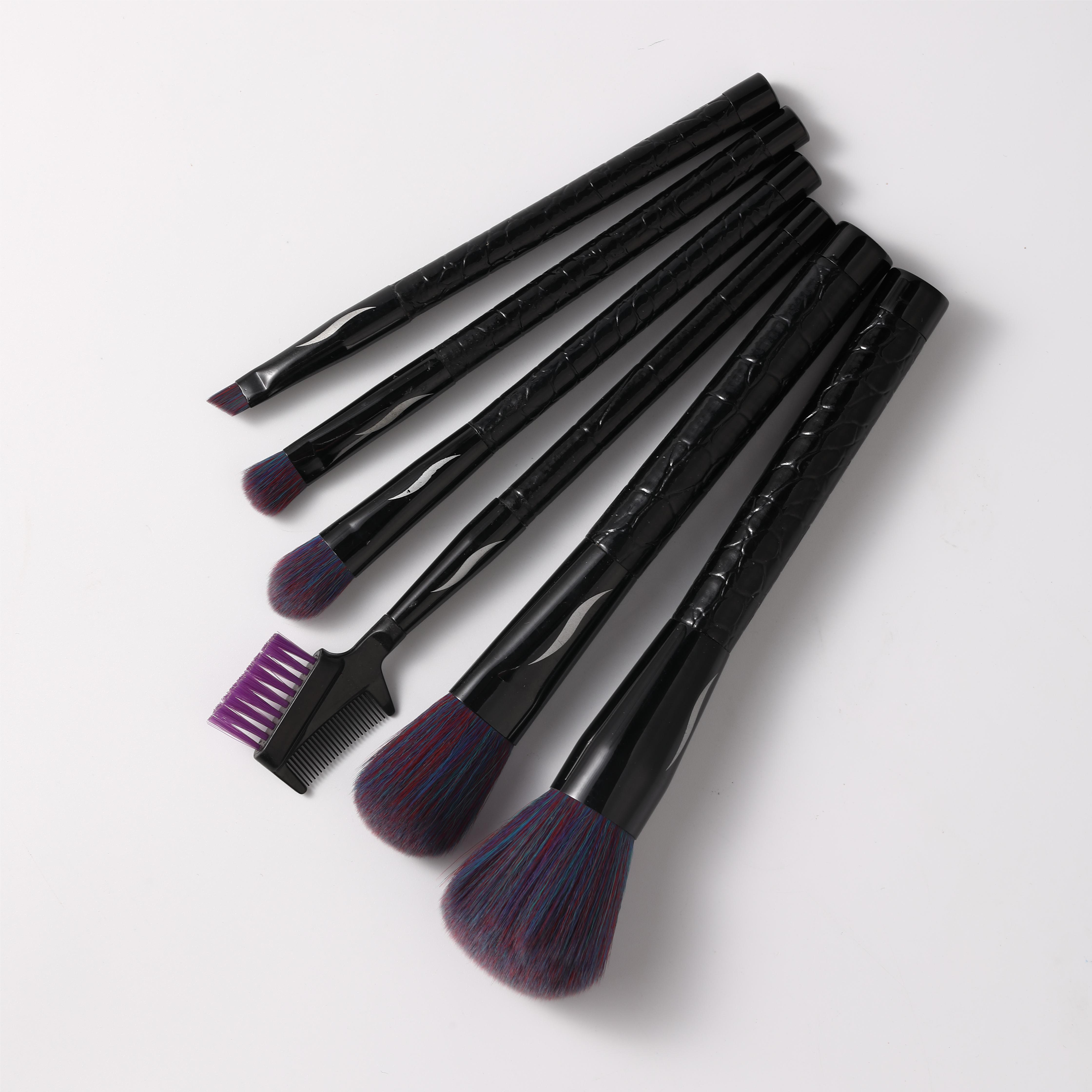 YAQI Makeup Brushes Custom Logo Black Make up Brush Set High Quality Customizable OEM Customized Hair Wooden Style Time