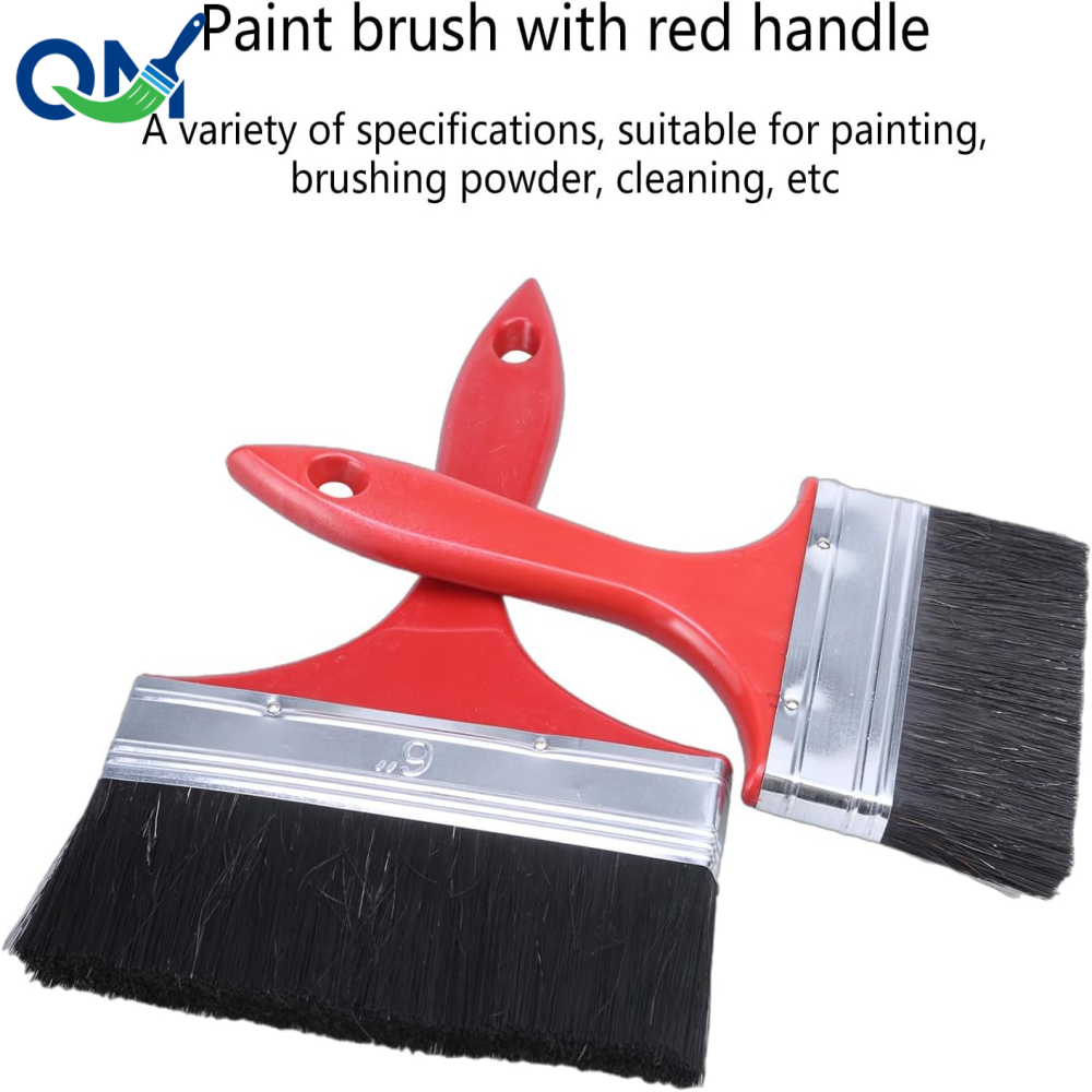 Custom Black Oil Paint Brushes with Premium Nylon Bristles Plastic Handle-Artist Grade Paintbrush Set with Customized Logo Size