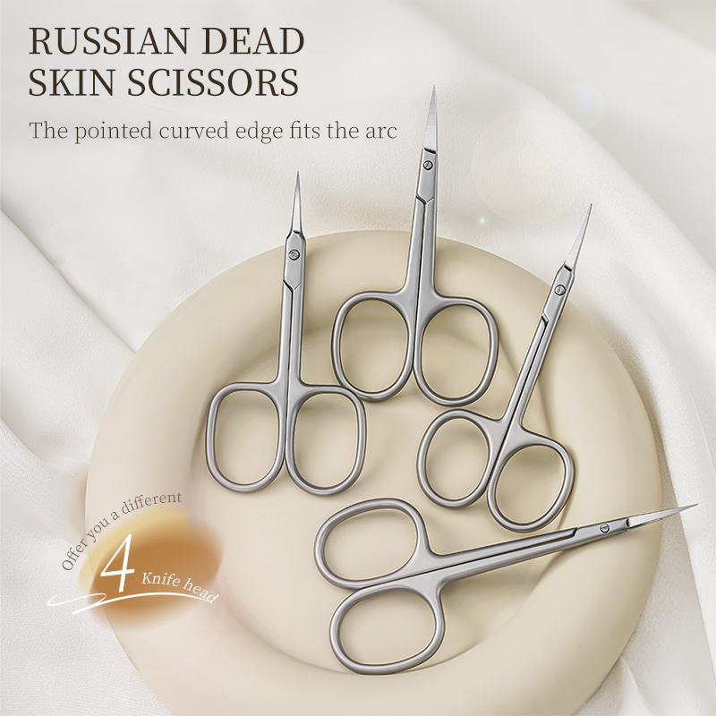 Manufacturer's Stainless Steel Manicure Cuticle Scissors with Sharp Tip and Straight Blade for Nail Salon Beauty Tool
