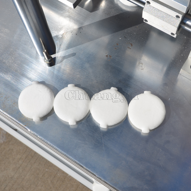 Automatic Cosmetic Makeup Puff Making Machine View 2
