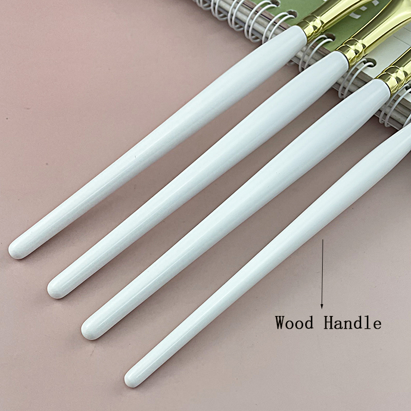 Factory OEM$ODM Eyebrow Eyelash Brush Eyebrow Mascara Brush with Opp Bag White Eyebrow Brush