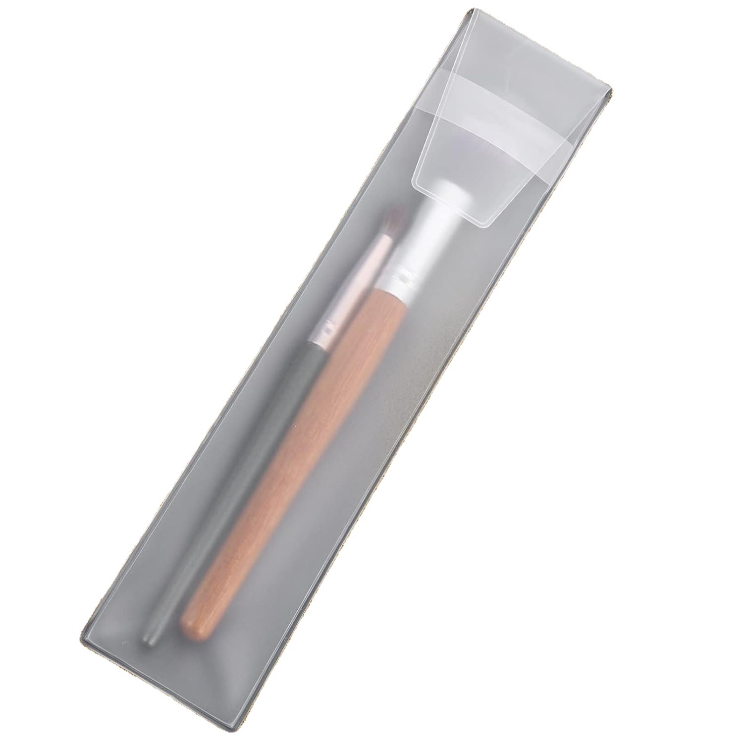 Factory Frosted Half Transparent EVA Makeup Brushes Packaging Bag with 12 Sizes for Cosmetic Brushes