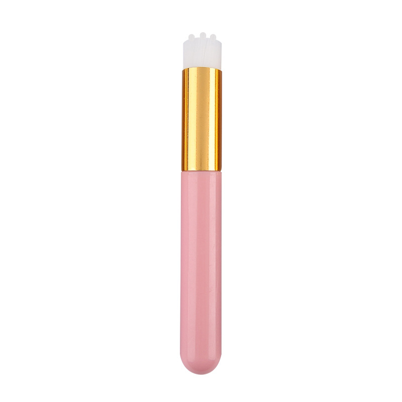 Eco-Friendly Skin-Friendly Portable Eyelash Shampoo Brush Kit Plastic Handle Synthetic Hair Foam Cleanser Concentrated Formula