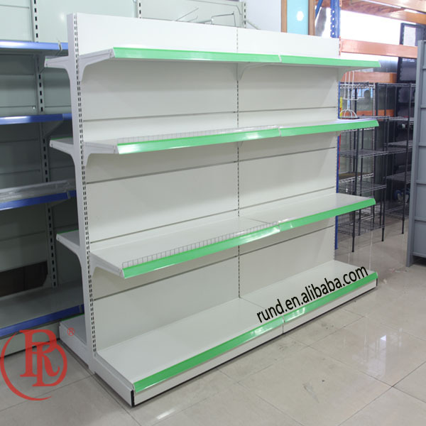 Light Duty Metal Rack with Buckled Back Panel Large Supermarket Display Racking Shelves for Mall Store Commercial Storage Rack