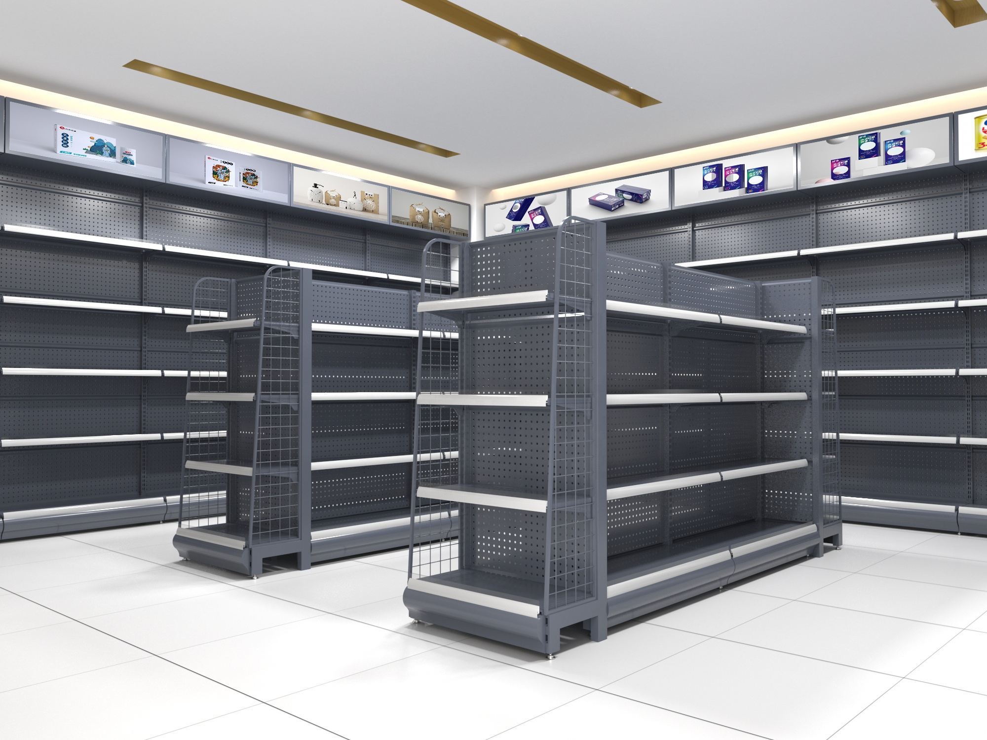 Classic Other Shop  Supermarket Equipment  No Screw Supermarket Shelves Grocery Shelves  Factory
