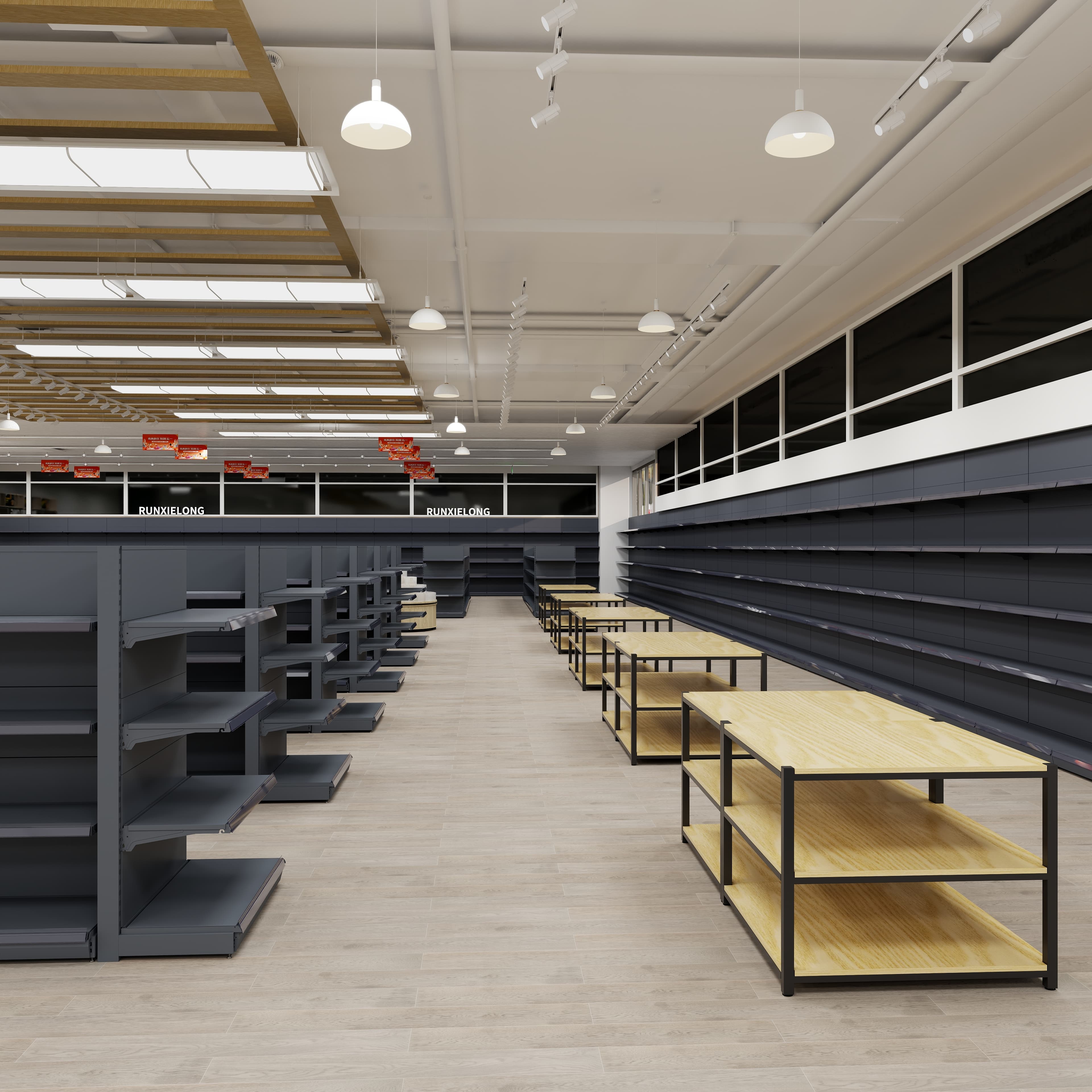 High Quality Store Display Racks Gondola Back Net Shelving   Heavy Duty Supermarket Gondolaen Back Net Shelves
