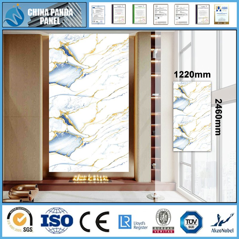 PVC Wall Sheet 1220X2440mm Waterproof Decorative Building Material