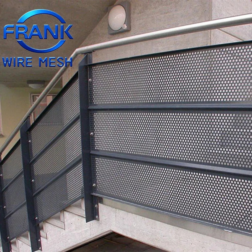 Stainless Steel 316 Perforated Sheet, 2mm, Brushed Finish, for Coastal Area Balcony Railing and Cladding