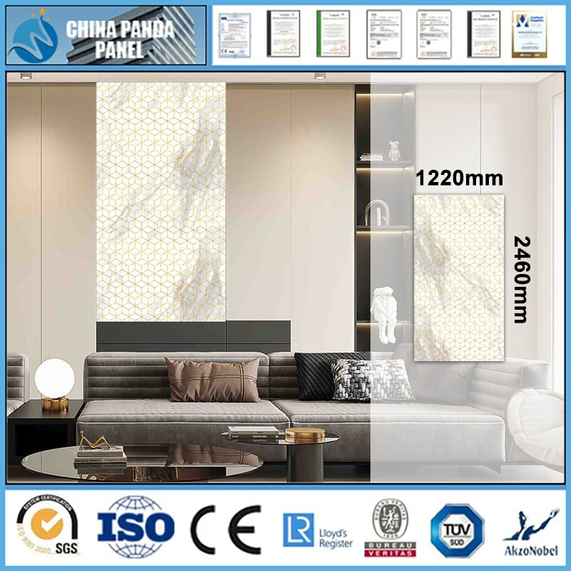 PVC Wall Sheet 1220X2440mm Waterproof Decorative Building Material