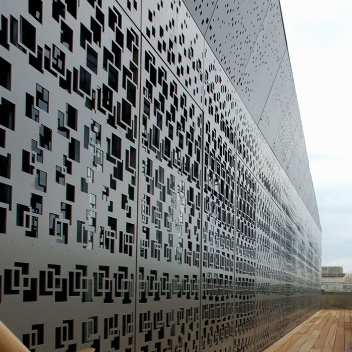 Modern Design Metal Facade System Aluminum Perforated Engraved Sheet for Building Facades