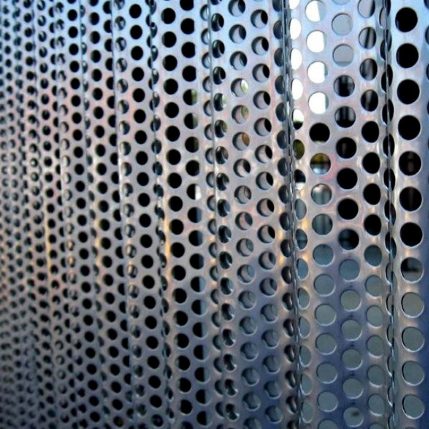 Spray Paint 1.5mm 2.5mm Round Hole Mirror Finish Aluminum Perforated Metal Sheet for Hotel Lobby Screens Decorative Plate
