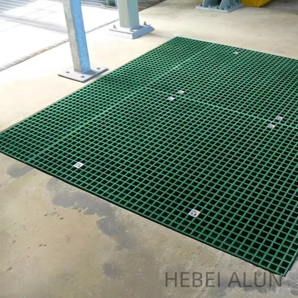 Grating Fiberglass Grating Walkway with Gritted Surface for Anti-Slip Solution