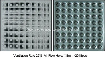 Aluminum Perforated Panel with HPL/PVC Finish Raised Access Building Steel Structure Floors