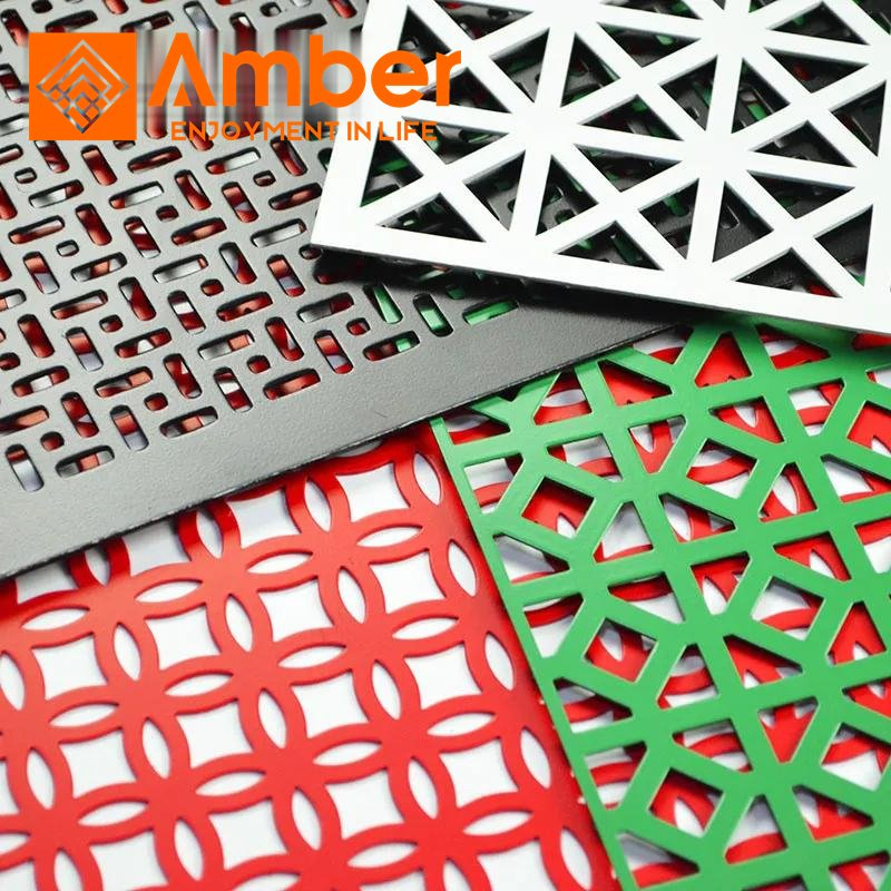 Custom Size Round Hole Aluminum Perforated Metal Sheet Plate for Decorative Building Facades