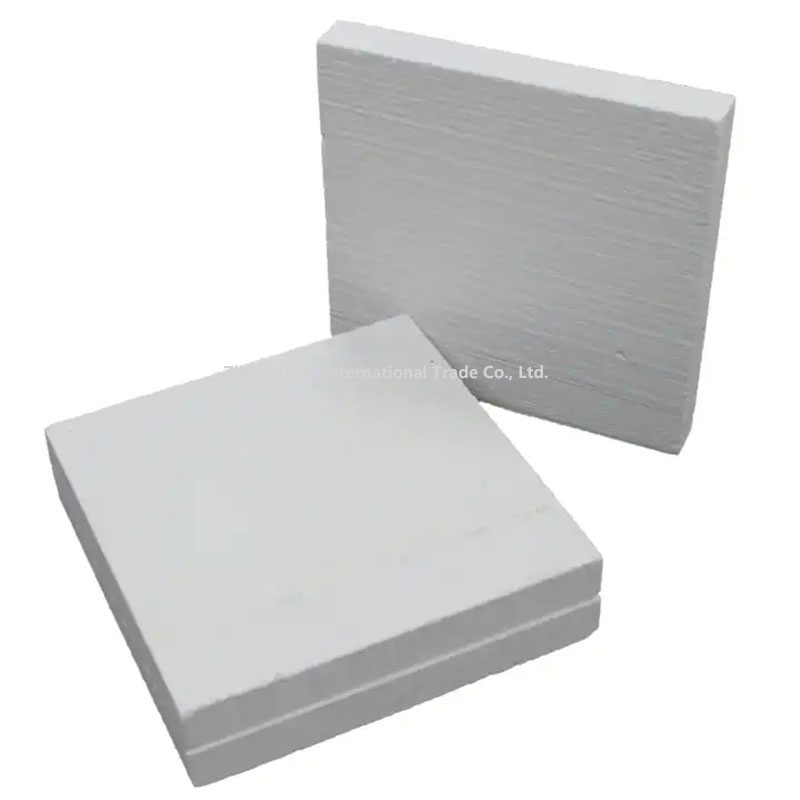 High Density Light Weight Fireproofing Reinforced Fiber Materials 25-75mm Thickness Calcium Silicate Board 1000 Degree