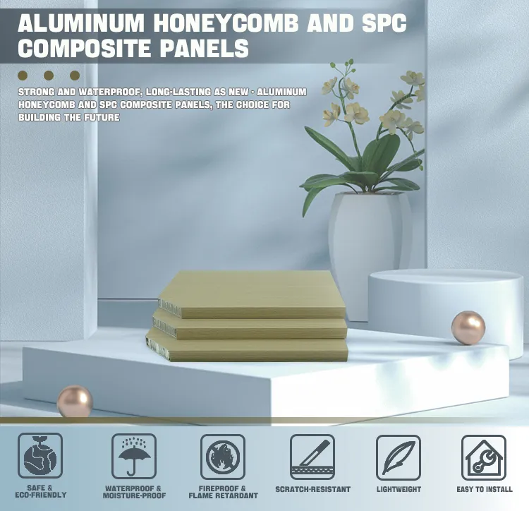 Aluminum honeycomb & SPC composite panel