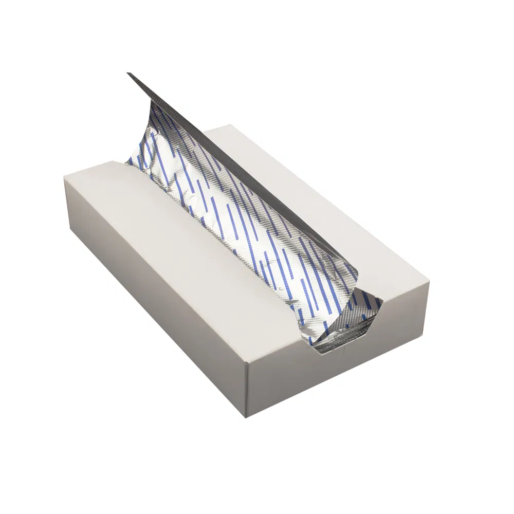 Customized Pre-Cut Aluminum Foil Sheet Color Embossed Pop-up Aluminum Foil Food Packaging Box