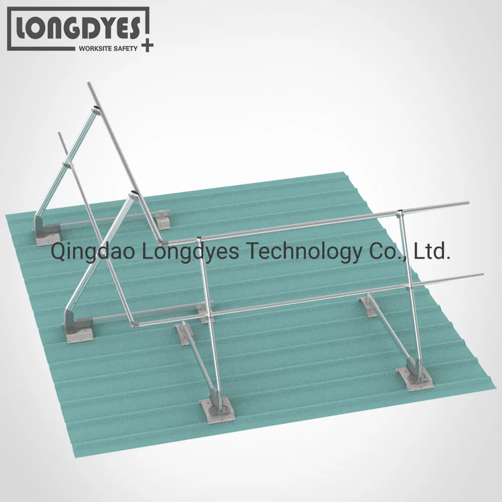 Corrugated Metal Roofs Non-Invasive Guardrail Systems