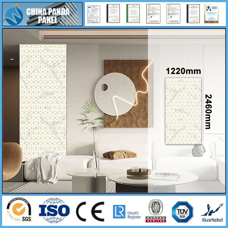 PVC Wall Sheet 1220X2440mm Waterproof Decorative Building Material