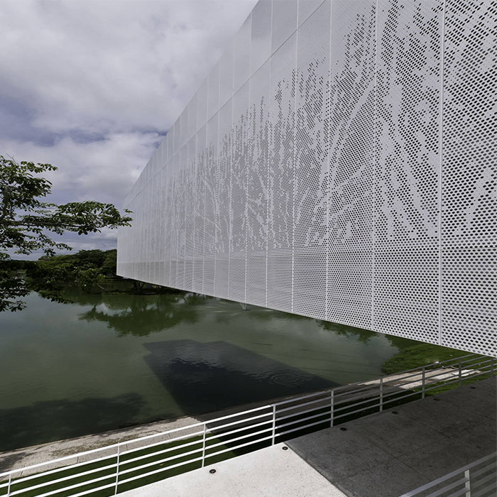 Modern Design Metal Facade System Aluminum Perforated Engraved Sheet for Building Facades