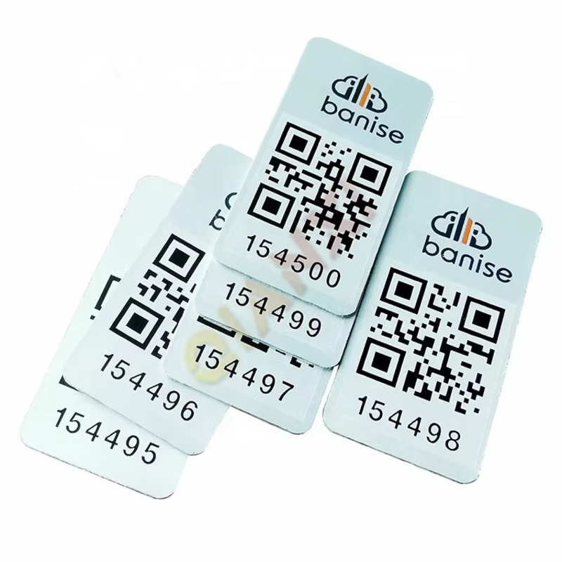 Heavy Duty Industrial Tracking Labels for Aluminium Qr Code Plates