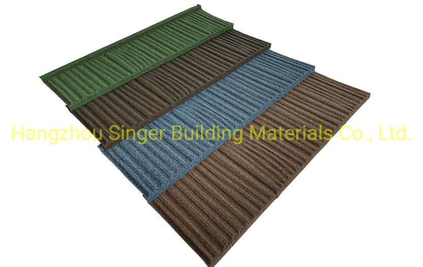 Weather Resistant Easy Shingle Price Roofing Tile Sangobuild Stone Coated Roofing System