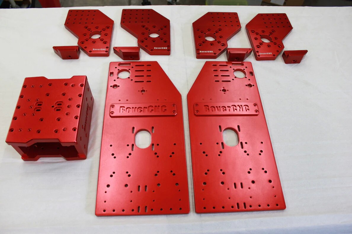 CNC Machined Aluminum 6061-T6 Heavy Duty Machine Gantry Plates
