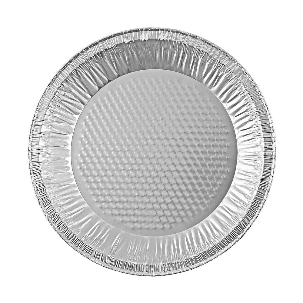 Wholesale Round Aluminium Foil Pizza Pan Food Packaging Plates Large 12 Inches