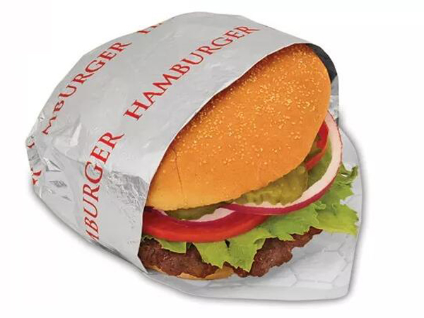 Aluminum Foil Wrapping Paper Sheet for Hamburger and Hot Dog Package