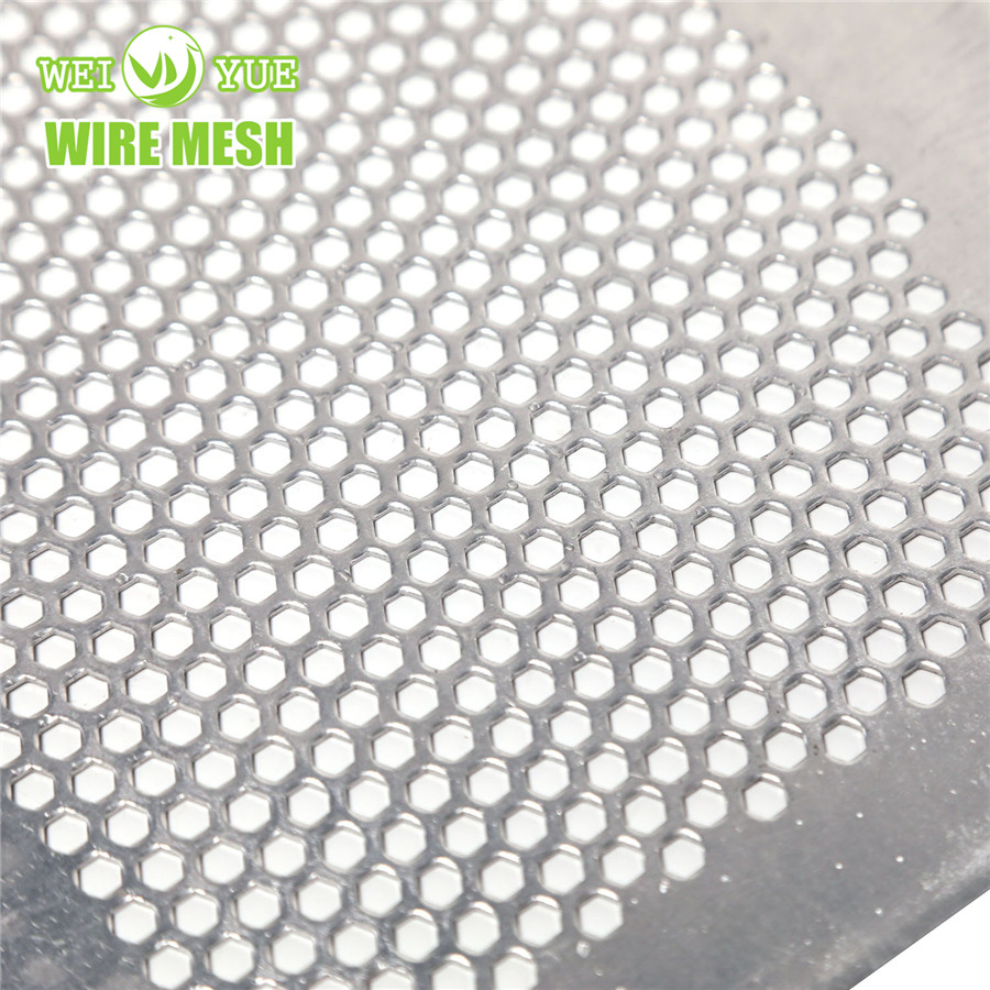 Powder-Coated Aluminum Galvanized Steel Perforated Metal Facade Sheet for Building