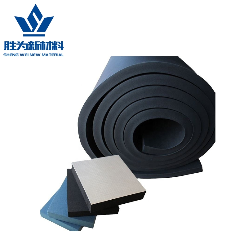 3/4" Thickness Self-Adhesive Rubber Foam Insulation Sheet with Aluminum Foil Rubber Foam Insulation Material