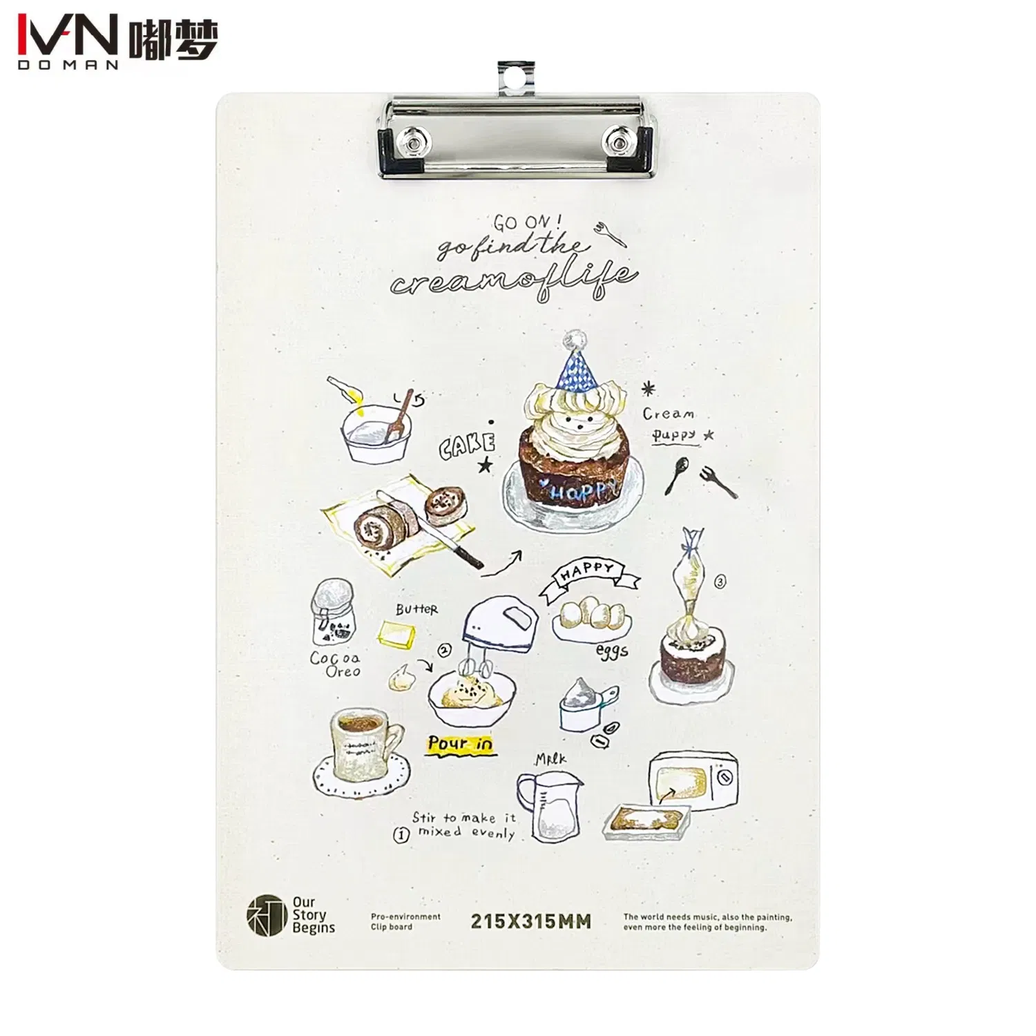 Document Writing Board Student Homework Board Plate Clamp