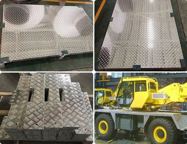 Aluminum chequer plate usage