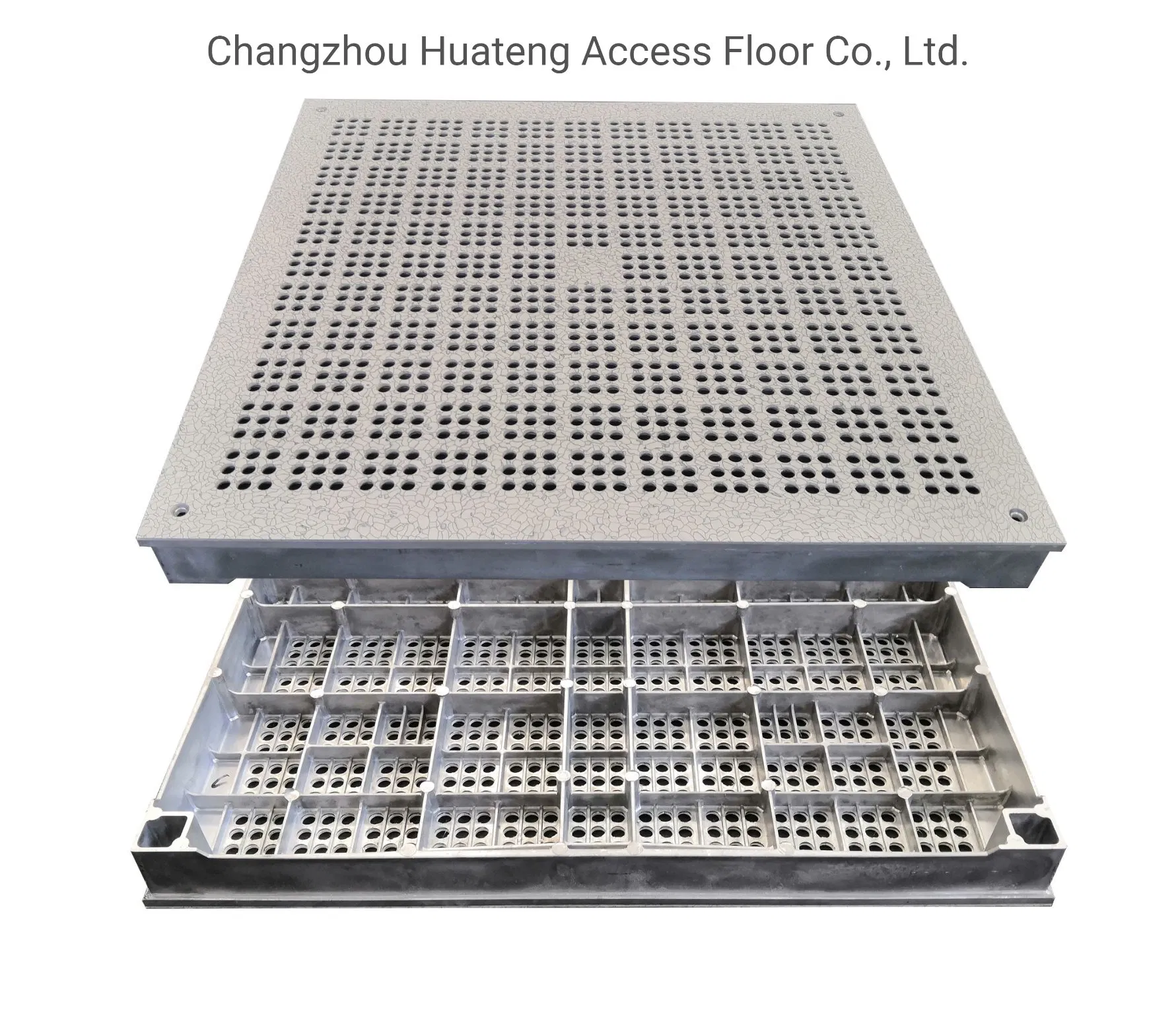 Modern Techniques Anti-Static Aluminium Soundproof Profile Raised Access Flooring 600mm Building Material Pure Aluminum Panel