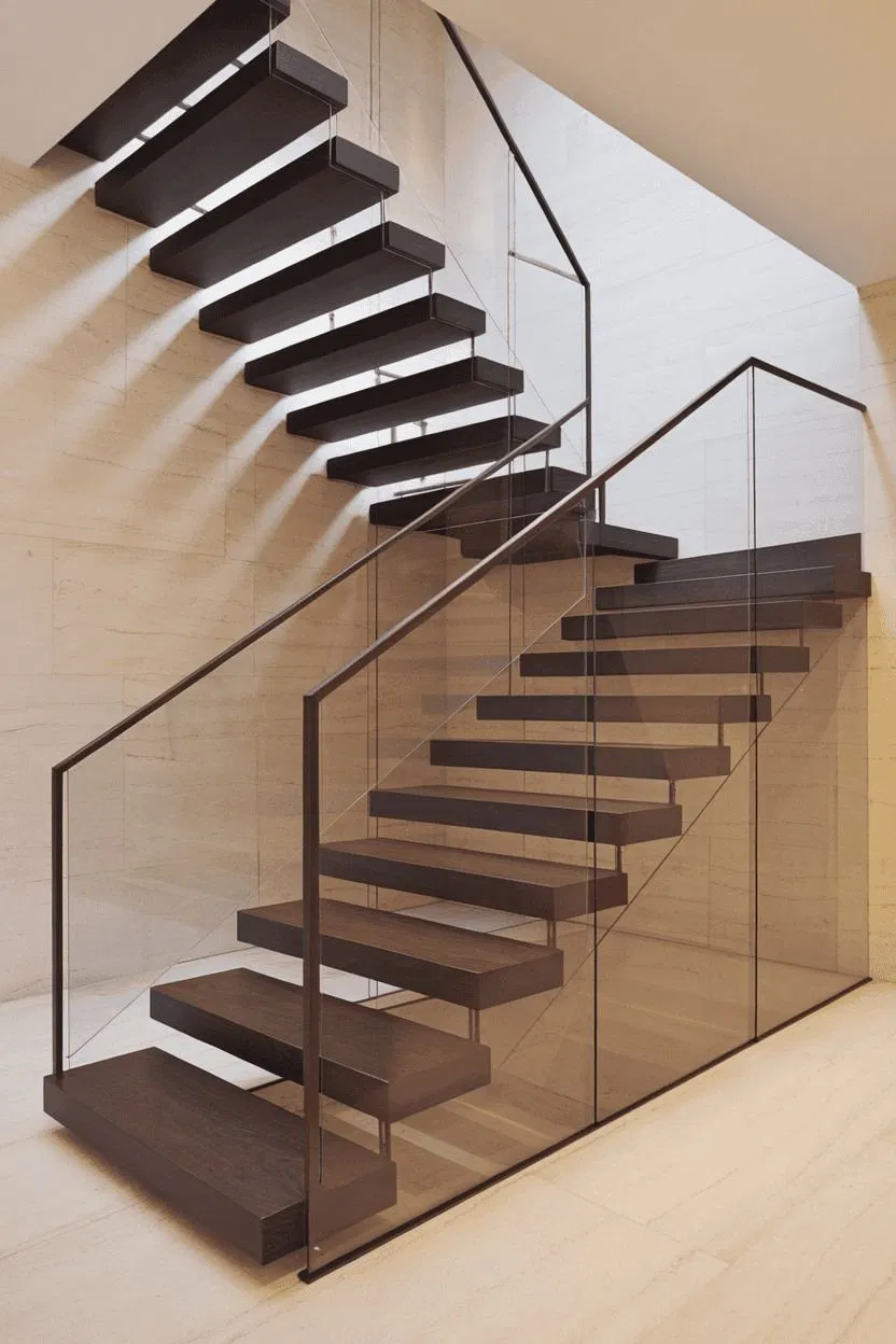 High Quality Modern Carbon Steel Mono Beam Attic Stairs Straight Staircase Hotel Iron Stairs