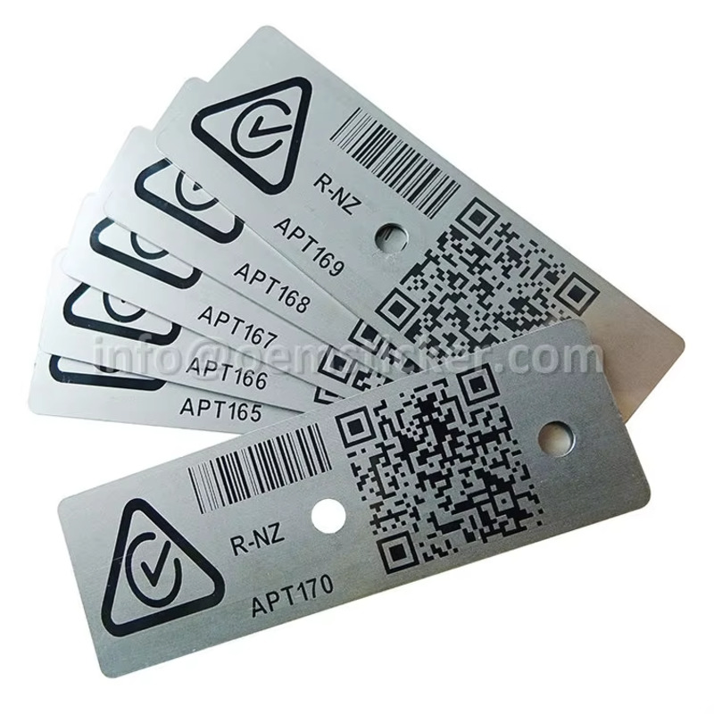 Heavy Duty Industrial Data Plates for Metal Logo Brand Name Plates