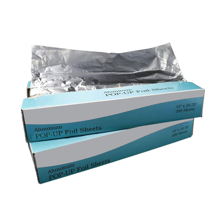 Food 12''x10.75'' Use Pop up Aluminum Foil Paper Sheets