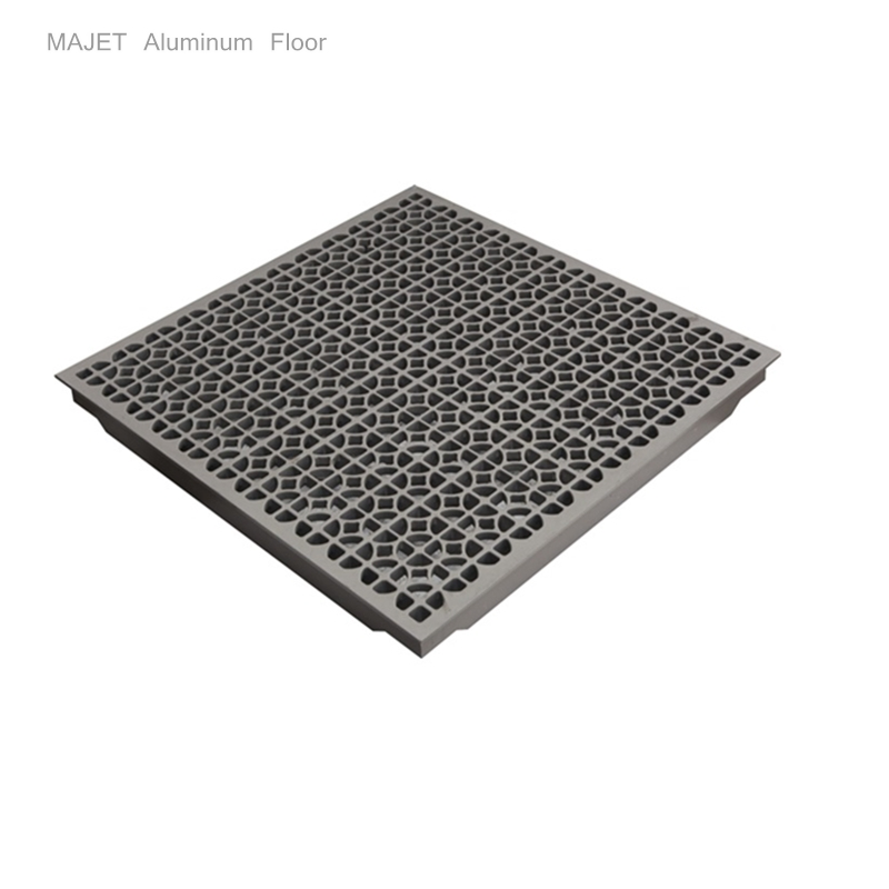 Aluminum Grating Panel Crystal White or Grey Flek Powder Coat Finishes