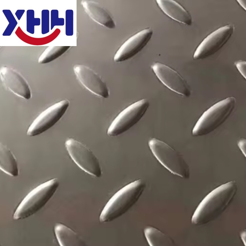 Anti-Slip Floor 1100 3003 5052 Aluminium Checkered Embossing Sheet