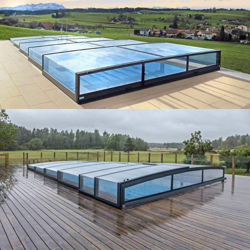 Modern Eco-Friendly Crystal Clear Roofing Sheets for Hotel Patio Carport &amp; Pergola-Storm-Resistant Polycarbonate UV Protection