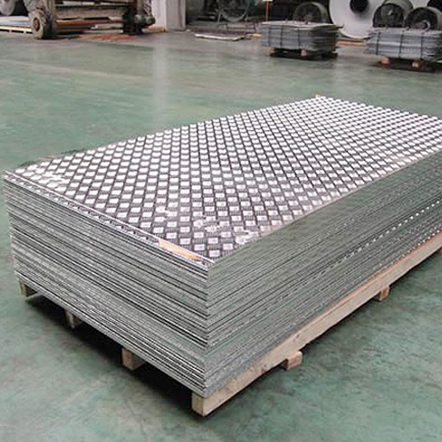 Aluminum checker plate,Aluminium Chequer Plate,5 Bar Treadplate building material