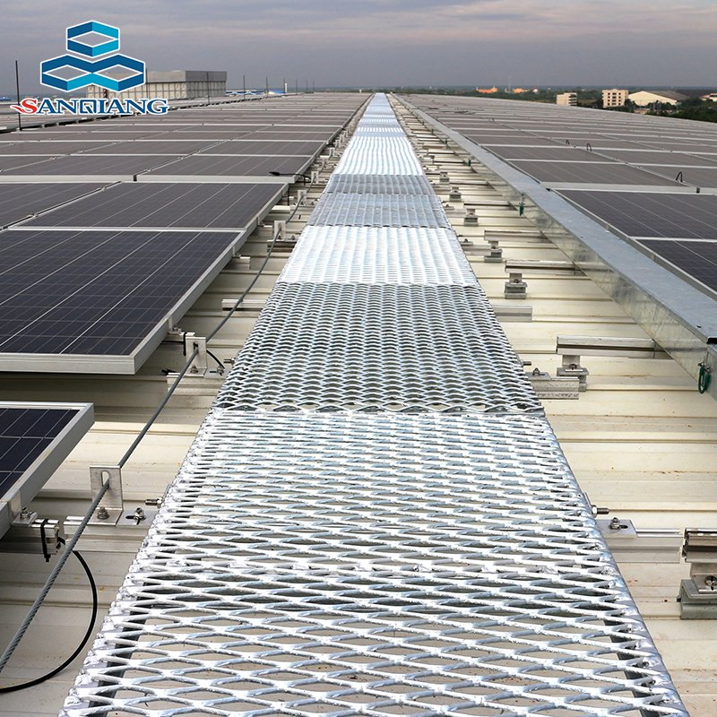 Heavy Load Bearing Expanded Metal Walkway Pedal Mesh for Steel Flooring