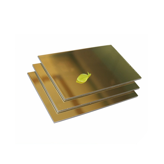 Building Facade Panel Wall Cladding Material Mirror Aluminum Sheet