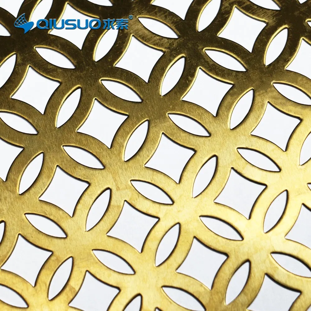 OEM Size Aluminum Building Material Facade Wall Perforated Metal Decorative Sheet