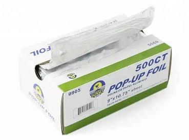 Disposable Food Packaging Pop-up Foil Sheets
