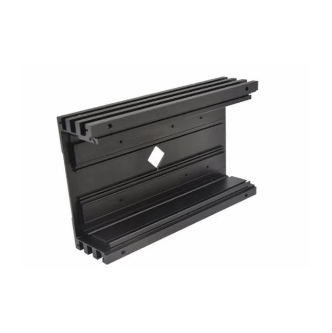 Anodized Aluminium Extrusion Profile Shopping Mall Glass Fencing Material