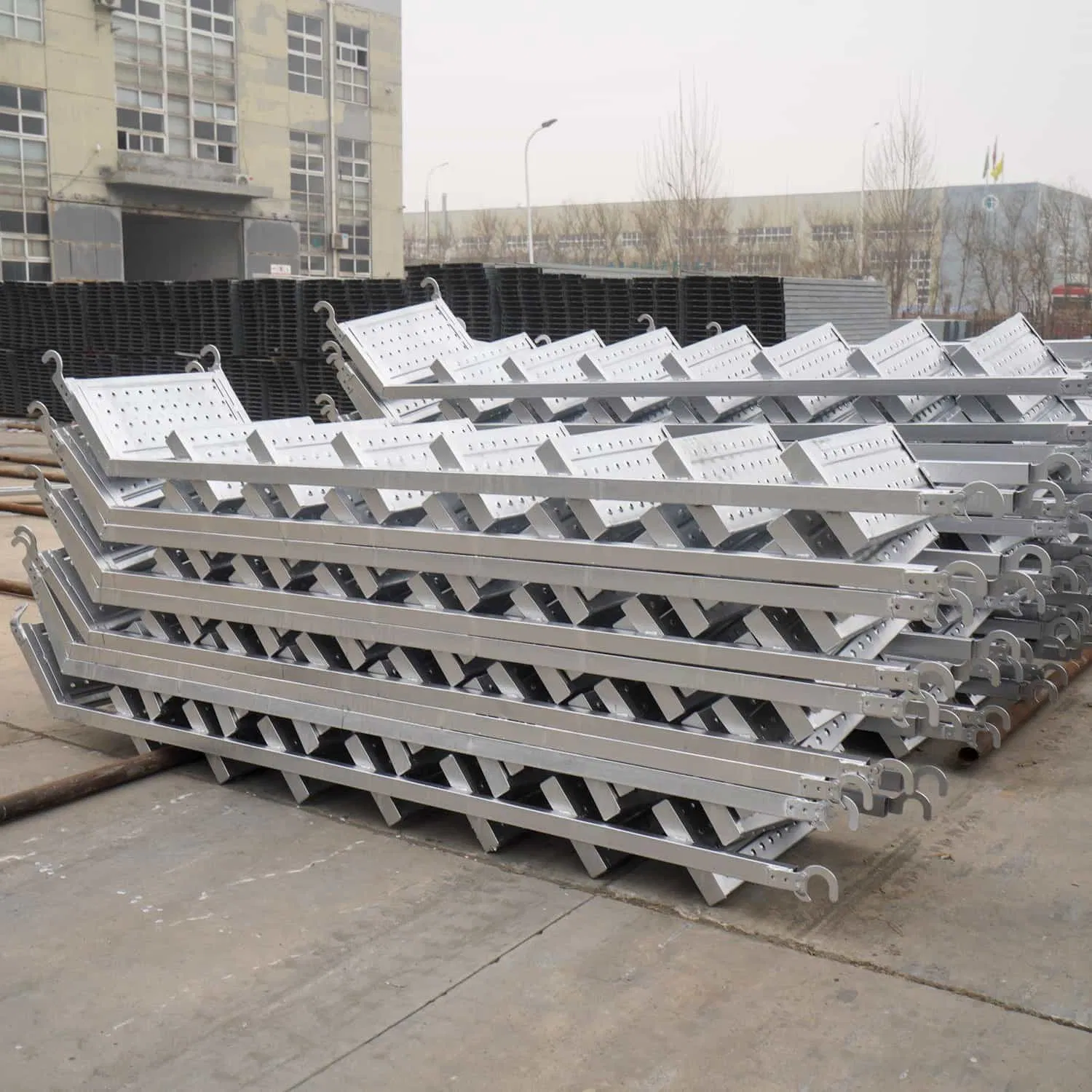 Aluminium Steps Prefabricated Outdoor Hook Steel Scaffold Iron Monkey Building Ladder