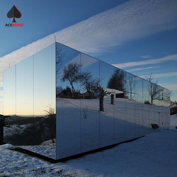 Building Facade Panel Wall Cladding Material Mirror Aluminum Sheet