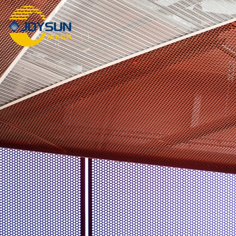 Aluminum Perforated Panel Facade 2mm Galvanized Perforated Metal Sheet for Building Decoration